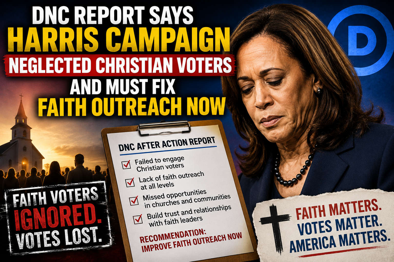 Harris Campaign Accused of Ignoring Christian Voters